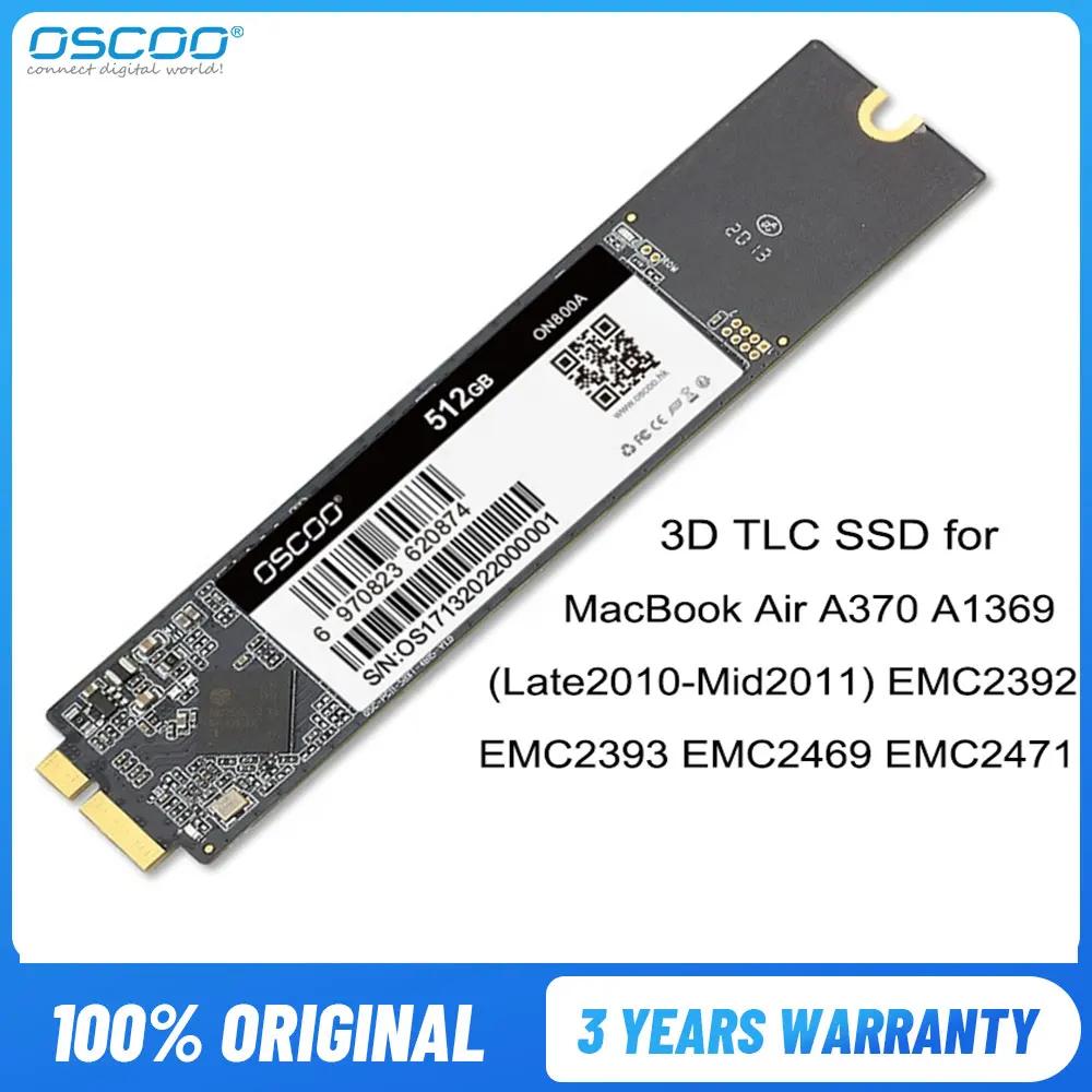 OSCOO ϵ ̺ ָ Ʈ ũ, SATA3 SSD, ƺ  2010 2011 A1369 A1370, 512GB 1TB 뷮 ׷̵,  ƺ SSD